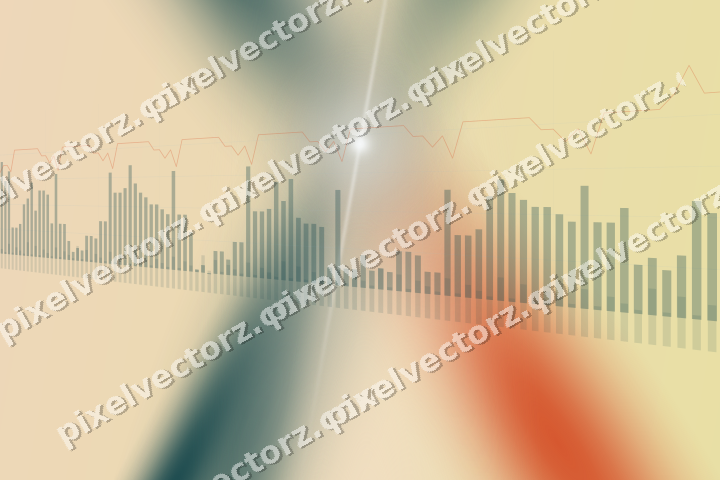 Soft pastel chart background in dark teal and orange