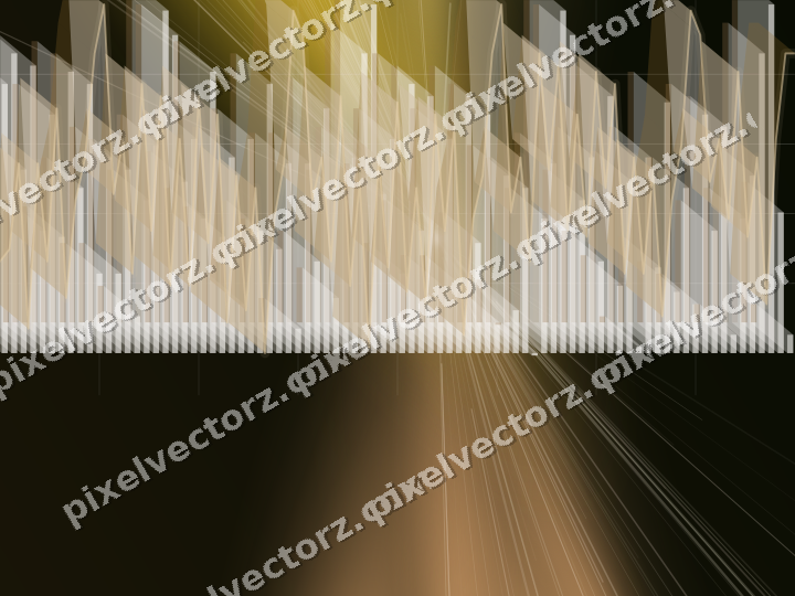 Glowing neon chart background in amber and orange