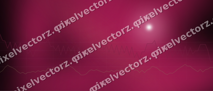 Glowing neon chart background in pink and yellow