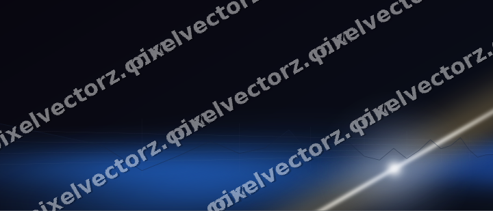 Glowing neon chart background in blue and amber