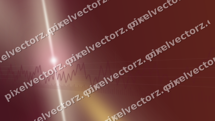Glowing neon chart background in dark pink and amber
