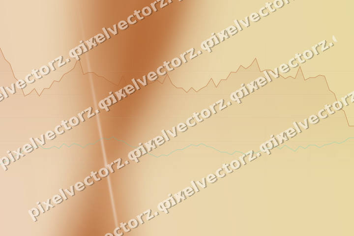 Soft pastel chart background in orange and teal