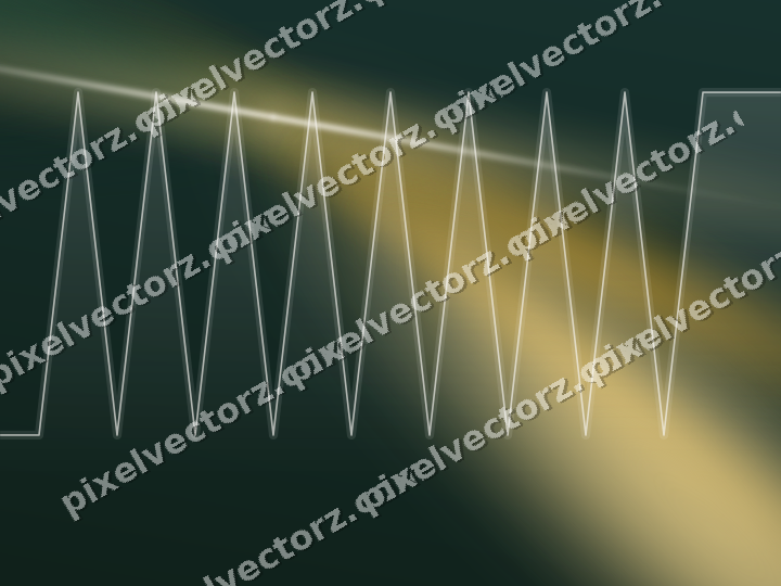Glowing neon chart background in amber and dark green