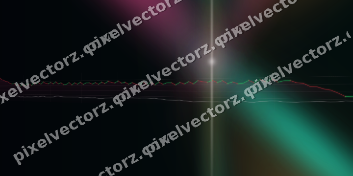 Glowing neon chart background in pink and orange