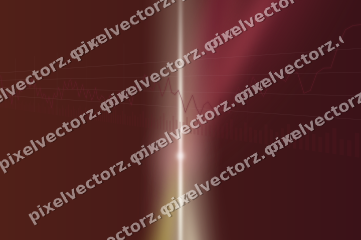 Glowing neon chart background in dark pink and red