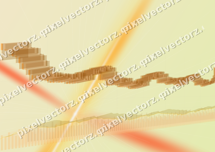 Soft pastel chart background in orange and amber