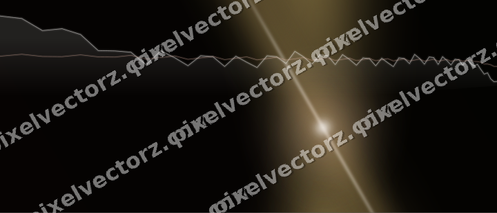 Glowing neon chart background in orange and amber