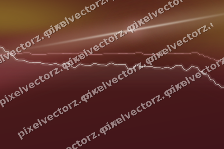 Glowing neon chart background in dark pink and red