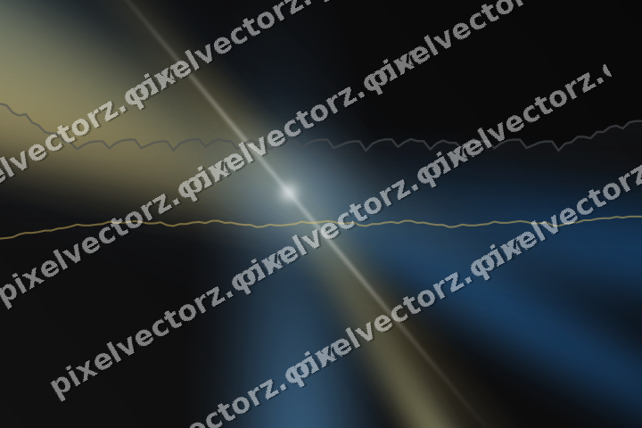Glowing neon chart background in blue and amber