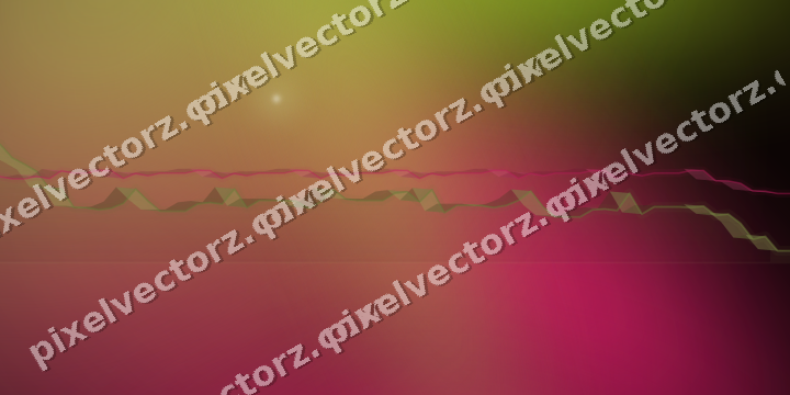 Glowing neon chart background in lime and pink