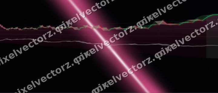 Glowing neon chart background in pink and blue