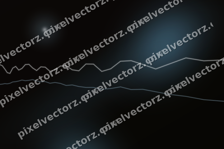 Glowing neon chart background in cyan and red