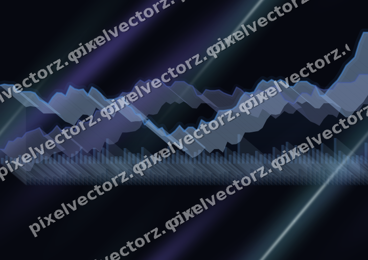 Nahtloser Neon Diagramm Hintergrund in Blau und Türkis