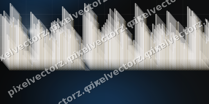 Glowing neon chart background in blue and amber