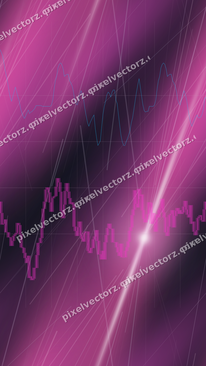 Nahtloser Neon Diagramm Hintergrund in Magenta und Violett