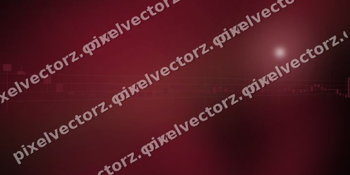 Glowing neon chart background in pink and red