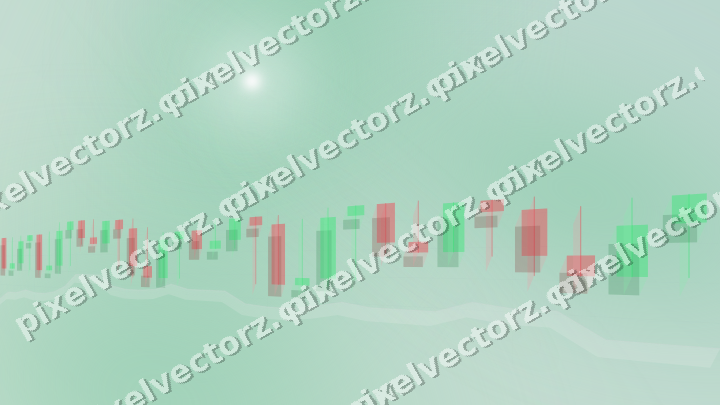 Soft pastel chart background in green and teal