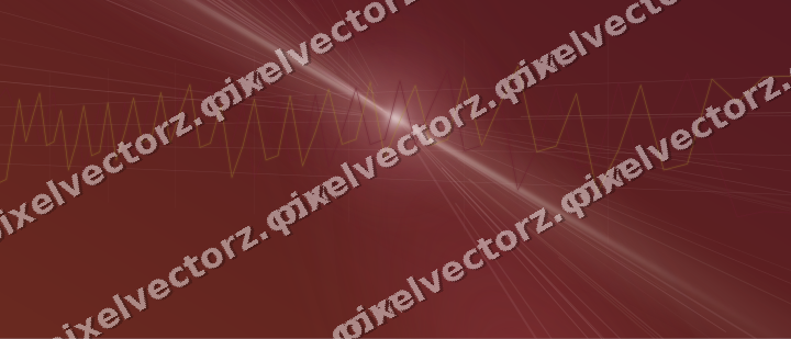Glowing neon chart background in dark pink and red