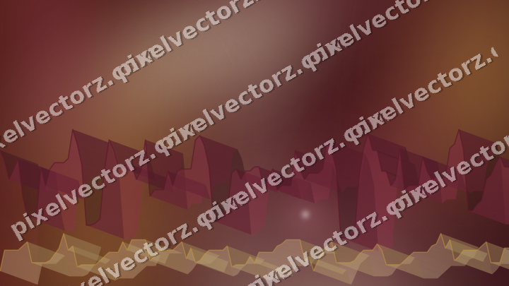 Glowing neon chart background in dark pink and amber