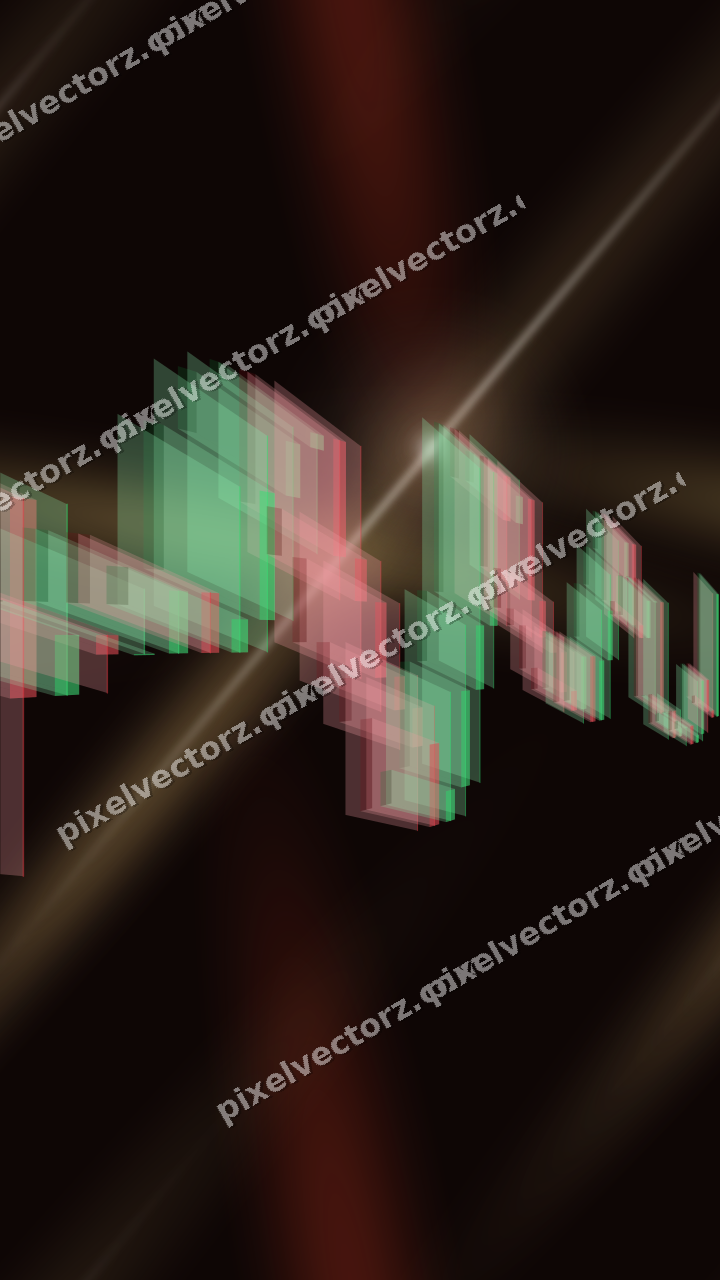 Nahtloser Neon Diagramm Hintergrund in Orange und Bernstein