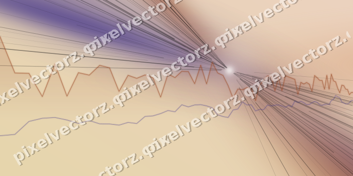 Soft pastel chart background in orange and blue