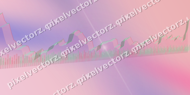 Soft pastel chart background in pink and blue