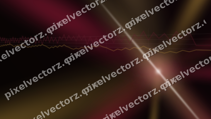 Glowing neon chart background in pink and amber