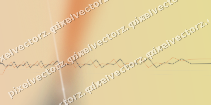 Soft pastel chart background in dark blue and orange
