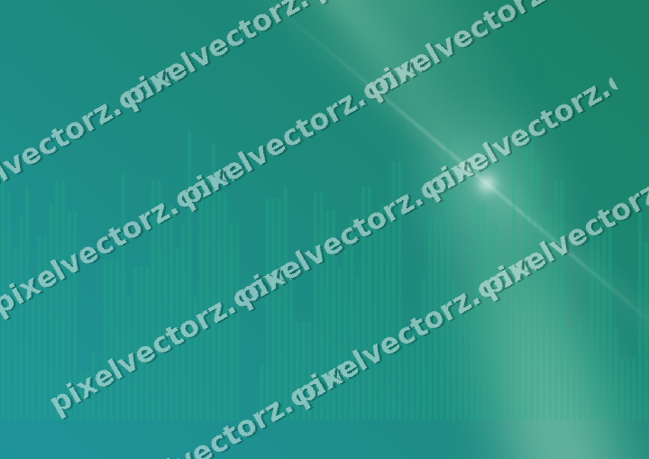 Glowing neon chart background in green and teal
