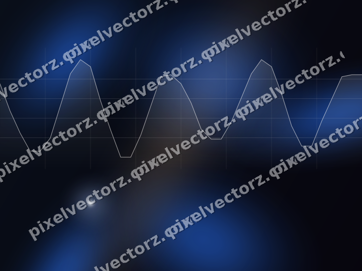 Glowing neon chart background in blue and red