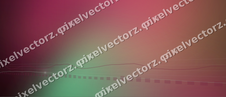Glowing neon chart background in pink and green