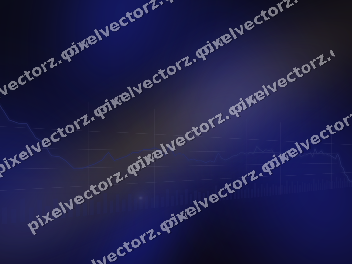 Glowing neon chart background in blue and amber