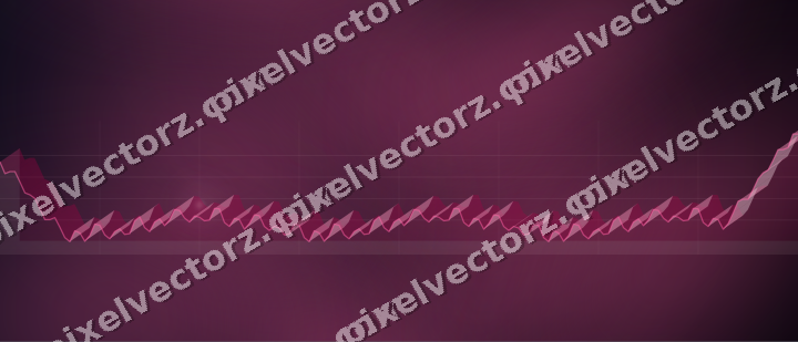 Glowing neon chart background in pink and blue