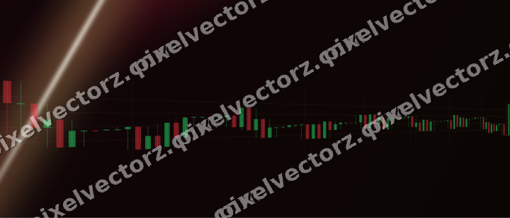 Glowing neon chart background in pink and red