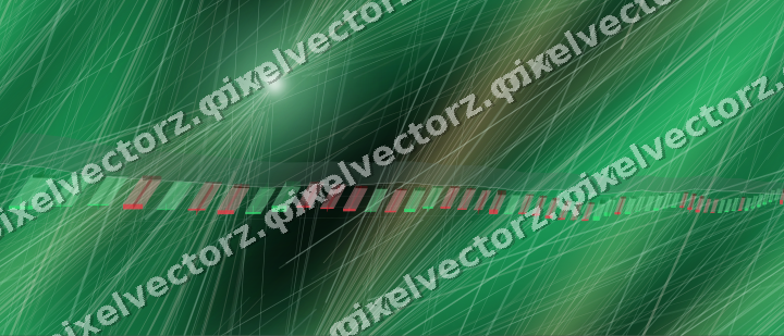 Nahtloser Neon Diagramm Hintergrund in Grün und Orange