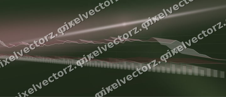 Glowing neon chart background in pink and dark lime