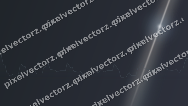 Glowing neon chart background in blue and orange