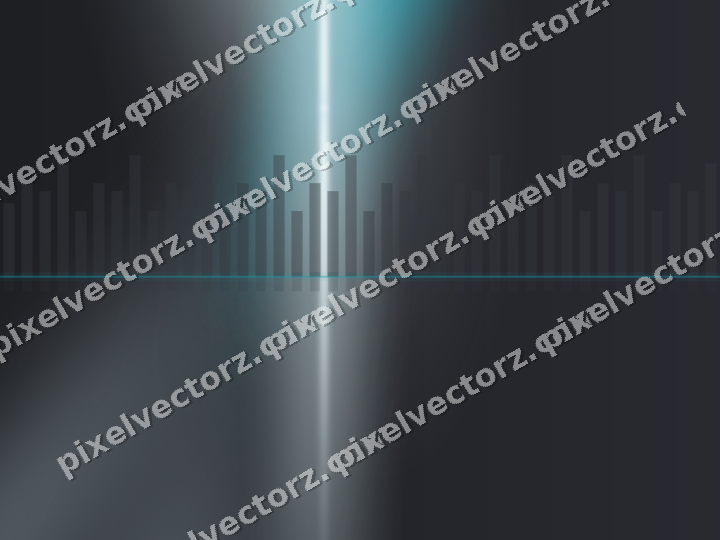 Glowing neon chart background in teal and pale cyan