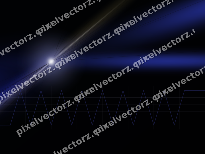 Glowing neon chart background in blue and amber