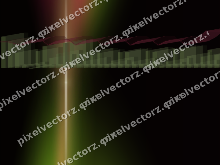 Glowing neon chart background in lime and pink