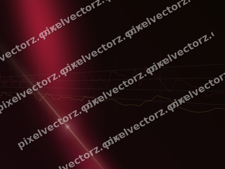Glowing neon chart background in pink and amber