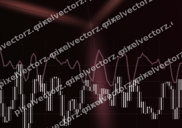 Leuchtender Neon Diagramm Hintergrund in Rosa und Rot