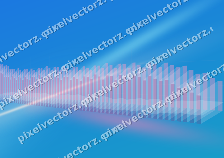 Glowing neon chart background in pink and cyan