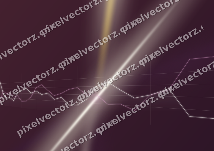 Glowing neon chart background in dark magenta and amber
