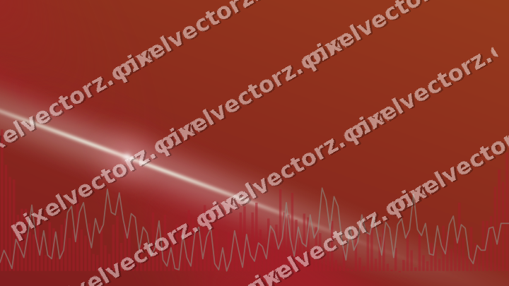 Glowing neon chart background in red and pale lime