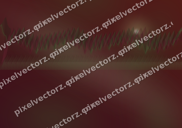 Glowing neon chart background in dark lime and dark pink