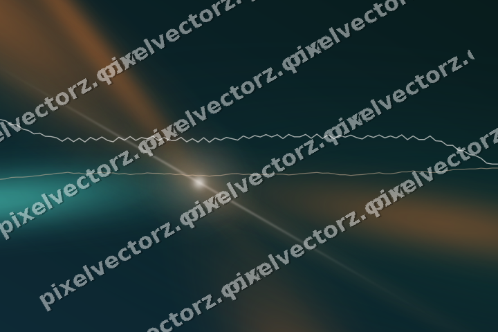Glowing neon chart background in orange and teal