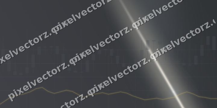 Glowing neon chart background in amber and grey