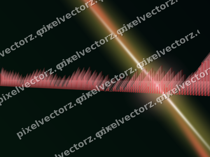 Glowing neon chart background in red and orange