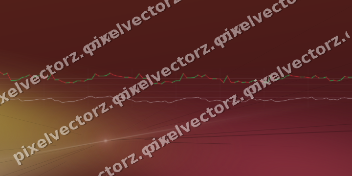 Glowing neon chart background in dark pink and red